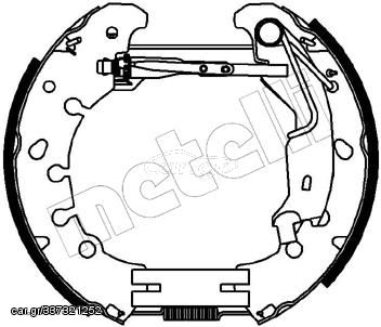 Σετ σιαγόνων φρένων METELLI 51-0225