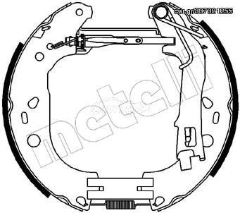 Σετ σιαγόνων φρένων METELLI 51-0227
