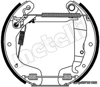 Σετ σιαγόνων φρένων METELLI 51-0234