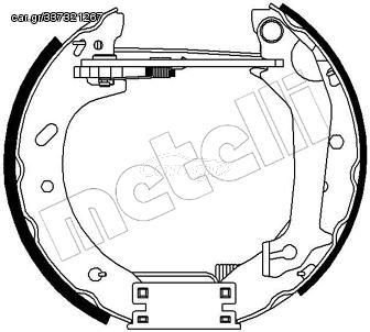 Σετ σιαγόνων φρένων METELLI 51-0238