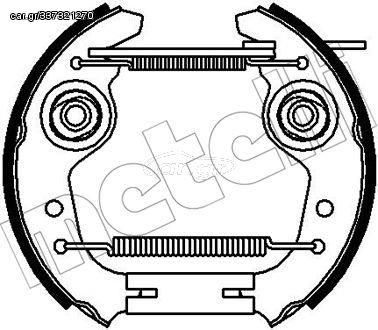 Σετ σιαγόνων φρένων METELLI 51-0240