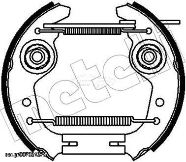 Σετ σιαγόνων φρένων METELLI 51-0243