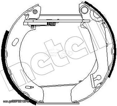 Σετ σιαγόνων φρένων METELLI 51-0245