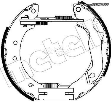 Σετ σιαγόνων φρένων METELLI 51-0247