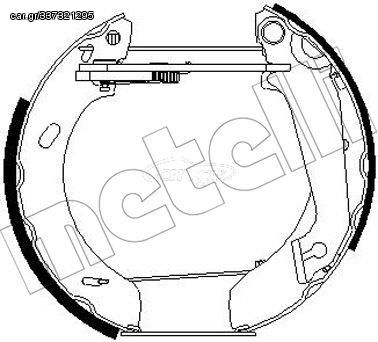 Σετ σιαγόνων φρένων METELLI 51-0264