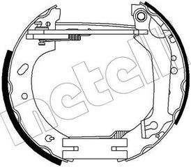 Σετ σιαγόνων φρένων METELLI 51-0266