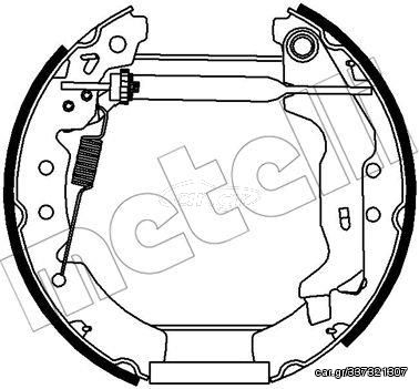 Σετ σιαγόνων φρένων METELLI 51-0276