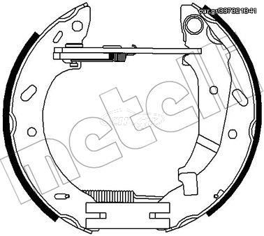 Σετ σιαγόνων φρένων METELLI 51-0311