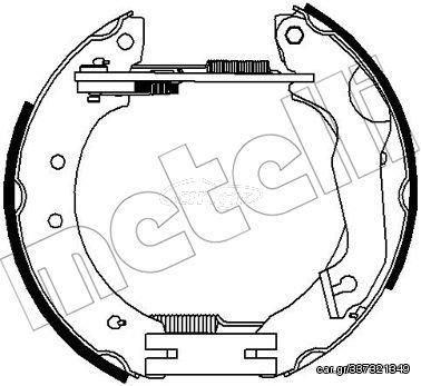 Σετ σιαγόνων φρένων METELLI 51-0318