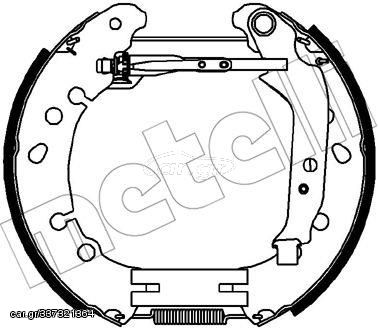 Σετ σιαγόνων φρένων METELLI 51-0329