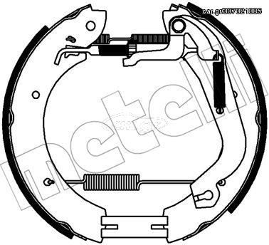 Σετ σιαγόνων φρένων METELLI 51-0349