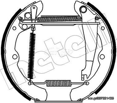 Σετ σιαγόνων φρένων METELLI 51-0370