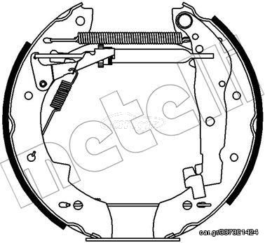 Σετ σιαγόνων φρένων METELLI 51-0389