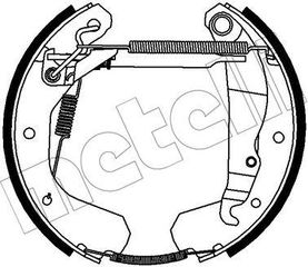 Σετ σιαγόνων φρένων METELLI 51-0393