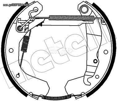 Σετ σιαγόνων φρένων METELLI 51-0393