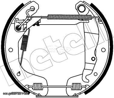 Σετ σιαγόνων φρένων METELLI 51-0413