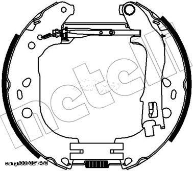 Σετ σιαγόνων φρένων METELLI 51-0436