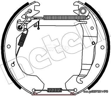 Σετ σιαγόνων φρένων METELLI 51-0443