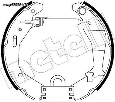 Σετ σιαγόνων φρένων METELLI 51-0450