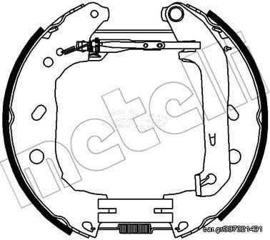 Σετ σιαγόνων φρένων METELLI 51-0455