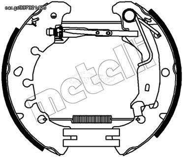 Σετ σιαγόνων φρένων METELLI 51-0481