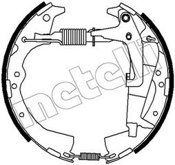 Σετ σιαγόνων φρένων METELLI 51-0498