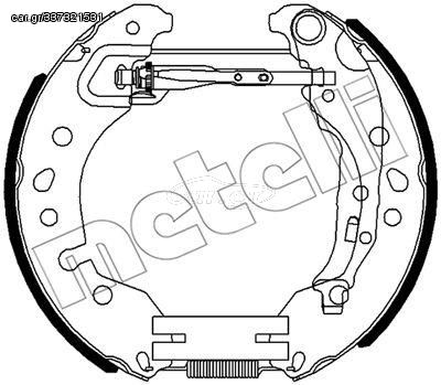 Σετ σιαγόνων φρένων METELLI 51-0515