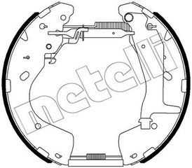 Σετ σιαγόνων φρένων METELLI 51-0522