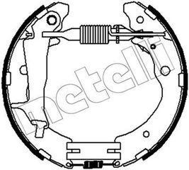 Σετ σιαγόνων φρένων METELLI 51-0523