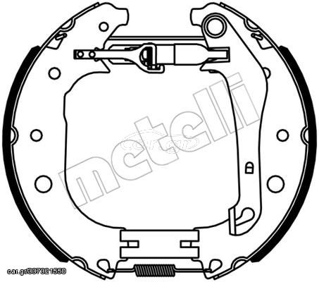 Σετ σιαγόνων φρένων METELLI 51-0534