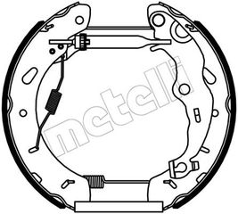 Σετ σιαγόνων φρένων METELLI 51-0535