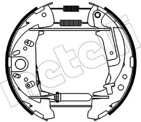 Σετ σιαγόνων φρένων METELLI 51-0542