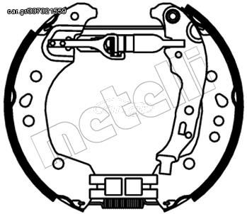 Σετ σιαγόνων φρένων METELLI 51-0544