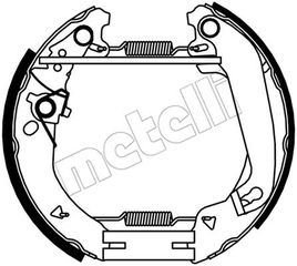 Σετ σιαγόνων φρένων METELLI 51-0552