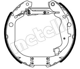 Σετ σιαγόνων φρένων METELLI 51-0558