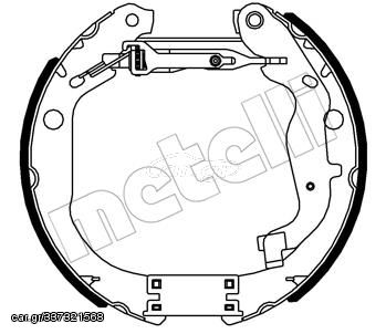 Σετ σιαγόνων φρένων METELLI 51-0558