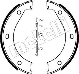 Σετ σιαγόνων φρένων, χειρόφρενο METELLI 53-0013K