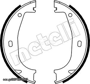 Σετ σιαγόνων φρένων, χειρόφρενο METELLI 53-0016