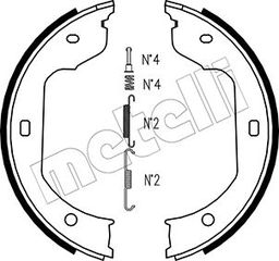 Σετ σιαγόνων φρένων, χειρόφρενο METELLI 53-0019K