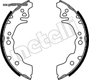 Σετ σιαγόνων φρένων METELLI 53-0043