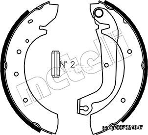 Σετ σιαγόνων φρένων METELLI 53-0068