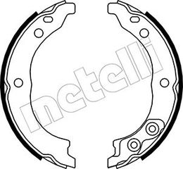 Σετ σιαγόνων φρένων, χειρόφρενο METELLI 53-0089K