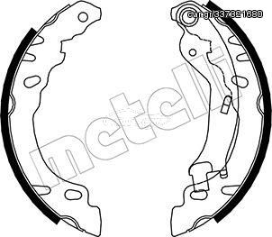 Σετ σιαγόνων φρένων METELLI 53-0090