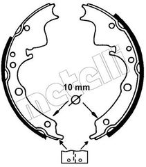 Σετ σιαγόνων φρένων METELLI 53-0109