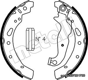 Σετ σιαγόνων φρένων METELLI 53-0148