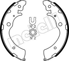 Σετ σιαγόνων φρένων METELLI 53-0154