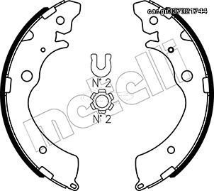 Σετ σιαγόνων φρένων METELLI 53-0154