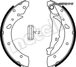 Σετ σιαγόνων φρένων METELLI 53-0157