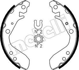 Σετ σιαγόνων φρένων METELLI 53-0158