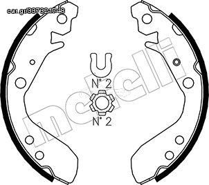 Σετ σιαγόνων φρένων METELLI 53-0158